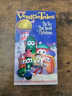 1996 VHS release of VeggieTales: The Toy That Saved Christmas